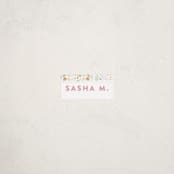 "Pretty Floral Frame" - Custom Name Labels in Cherry Blossom by Phrosné Barwood - Front