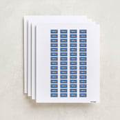 "Toys" - Custom Name Labels in Sky by Dani Lugato - Full Sheet