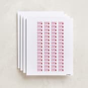 "Ladybug Name" - Custom Name Labels in Bubblegum by Stacey Meacham - Full Sheet