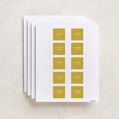 "Classic" - Custom Name Labels in Sunshine by Morgan Kendall - Full Sheet