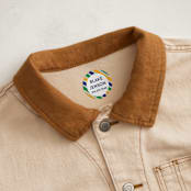 "Preppy Stripe" - Custom Name Labels in Seaweed by Jessica Ogden - Clothes Tag