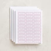 "Charming" - Custom Name Labels in Blush by Lea Delaveris - Full Sheet