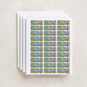 "Building Blocks" - Custom Name Labels in Brights by Michelle Taylor - Full Sheet