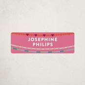 "Friendship Era" - Custom Name Labels in Peony by Pixel and Hank - Front