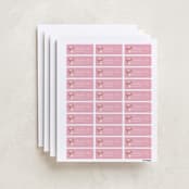 "Happy Purr-day" - Custom Name Labels in Petal by Vivian Yiwing - Full Sheet