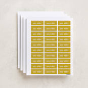 "Classic" - Custom Name Labels in Sunshine by Morgan Kendall - Full Sheet