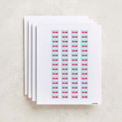 "Fire Engine Name" - Custom Name Labels in Clear Sky by Dea and Bean - Full Sheet