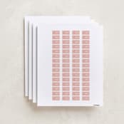 "Love From" - Custom Name Labels in Strawberry by Kim Dietrich Elam - Full Sheet