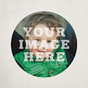 "The Big Picture" - Custom Name Labels in Ivory by Minted - Front