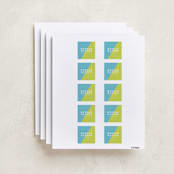 "Favorite Colors" - Custom Name Labels in Lime by Abby Munn - Full Sheet