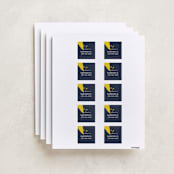 "Flash" - Custom Name Labels in Midnight by Olivia Raufman - Full Sheet