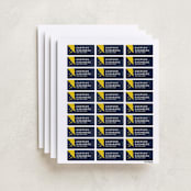 "Flash" - Custom Name Labels in Midnight by Olivia Raufman - Full Sheet