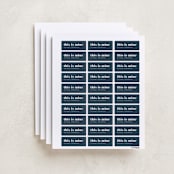 "We Do This Every Year" - Custom Name Labels in Navy by Amy Payne - Full Sheet