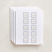 "Out Of Line" - Custom Name Labels in Marigold by Chelsey Scott - Full Sheet