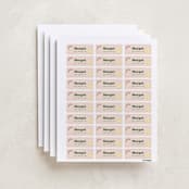 "Scout Badges" - Custom Name Labels in Sunshine by Hudson meet Rose - Full Sheet