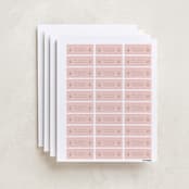 "Botanical maximalism" - Custom Name Labels in Poppy by Creo Study - Full Sheet