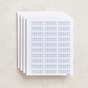 "Gingham" - Custom Name Labels in Bluebell by Stacey Meacham - Full Sheet
