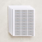 "Montauk" - Custom Name Labels in Navy by Megan Davis - Full Sheet