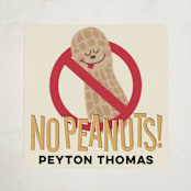 "No Peanuts" - Custom Name Labels in Banana by Jessie Steury - Front