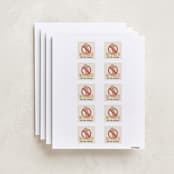 "No Peanuts" - Custom Name Labels in Banana by Jessie Steury - Full Sheet