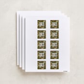 "Camo" - Custom Name Labels in Camouflage by Shiny Penny Studio - Full Sheet
