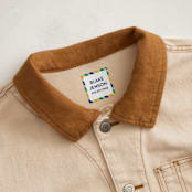 "Preppy Stripe" - Custom Name Labels in Seaweed by Jessica Ogden - Clothes Tag