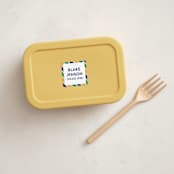"Preppy Stripe" - Custom Name Labels in Seaweed by Jessica Ogden - In Use