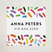 "Confetti Sprinkle" - Custom Name Labels in Gumdrops by Up Up Creative - Front
