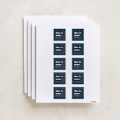 "We Do This Every Year" - Custom Name Labels in Navy by Amy Payne - Full Sheet