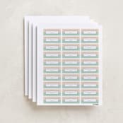 "Mod Frame" - Custom Name Labels in Apricot by Olivia Raufman - Full Sheet