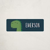 "Dino-mite" - Custom Name Labels in Treetop by Oma N. Ramkhelawan - Front