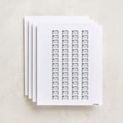 "Little Doodles" - Custom Name Labels in Plum by Jessica Williams - Full Sheet