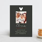 "Disney's Mickey party" - Children's Birthday Party Invitations in Cobblestone by Sara Hicks Malone - Front