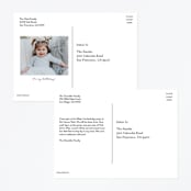 "Wild Woodland" - Children's Birthday Party Invitations in Turquoise by Michelle Taylor - Back of Card Options