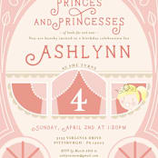 "Princess Carriage" - Children's Birthday Party Invitations in Cherry Blossom by Erin Niehenke - Detail