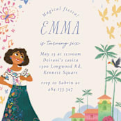 "Magical fiesta" - Children's Birthday Party Invitations in Vanilla by Sabrin Deirani - Detail