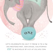 "ellie fun" - Children's Birthday Party Invitations in Dreamy by Creo Study - Detail
