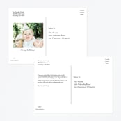 "Disney and Pixar's Cowboy Friends" - Children's Birthday Party Invitations in Vanilla by Jessie Steury - Back of Card Options