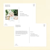 "Disney's Olaf to Party" - Children's Birthday Party Invitations in Periwinkle by Erica Krystek - Back of Card Options