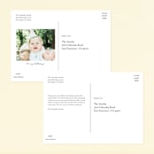 "Disney's Elsa the Snow Queen" - Children's Birthday Party Invitations in Frost by Lori Wemple - Back of Card Options