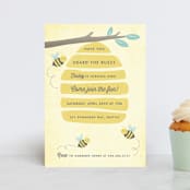 "Buzzing Beehive" - Children's Birthday Party Invitations in Daisy by Karidy Walker - Front