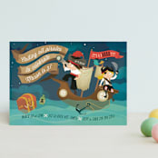 "pARRRty!" - Children's Birthday Party Invitations in Ocean by Lori Wemple - Front