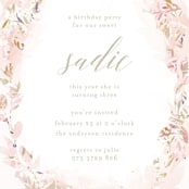 "kiddies crown" - Children's Birthday Party Invitations in Blush by Phrosné Barwood - Detail