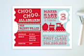 "Choo Choo Train" - Children's Birthday Party Invitations in Classic by mafy - Front