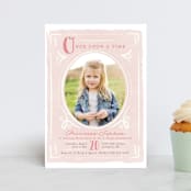 "Fairytale Princess" - Children's Birthday Party Invitations in Rose by Karidy Walker - Front