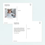 "Outer Space" - Children's Birthday Party Invitations in Northstar by iamtanya - Back of Card Options