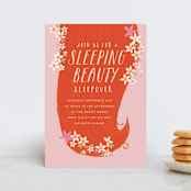 "sleeping beauty" - Children's Birthday Party Invitations in Melon by Lori Wemple - Front