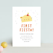 "1st Fiesta" - Children's Birthday Party Invitations in Spicy by Itsy Belle Studio - Front