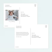"1st Fiesta" - Children's Birthday Party Invitations in Spicy by Itsy Belle Studio - Back of Card Options