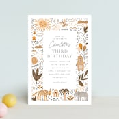 "pencil sketch" - Children's Birthday Party Invitations in Autumn by Anastasia Makarova - Front